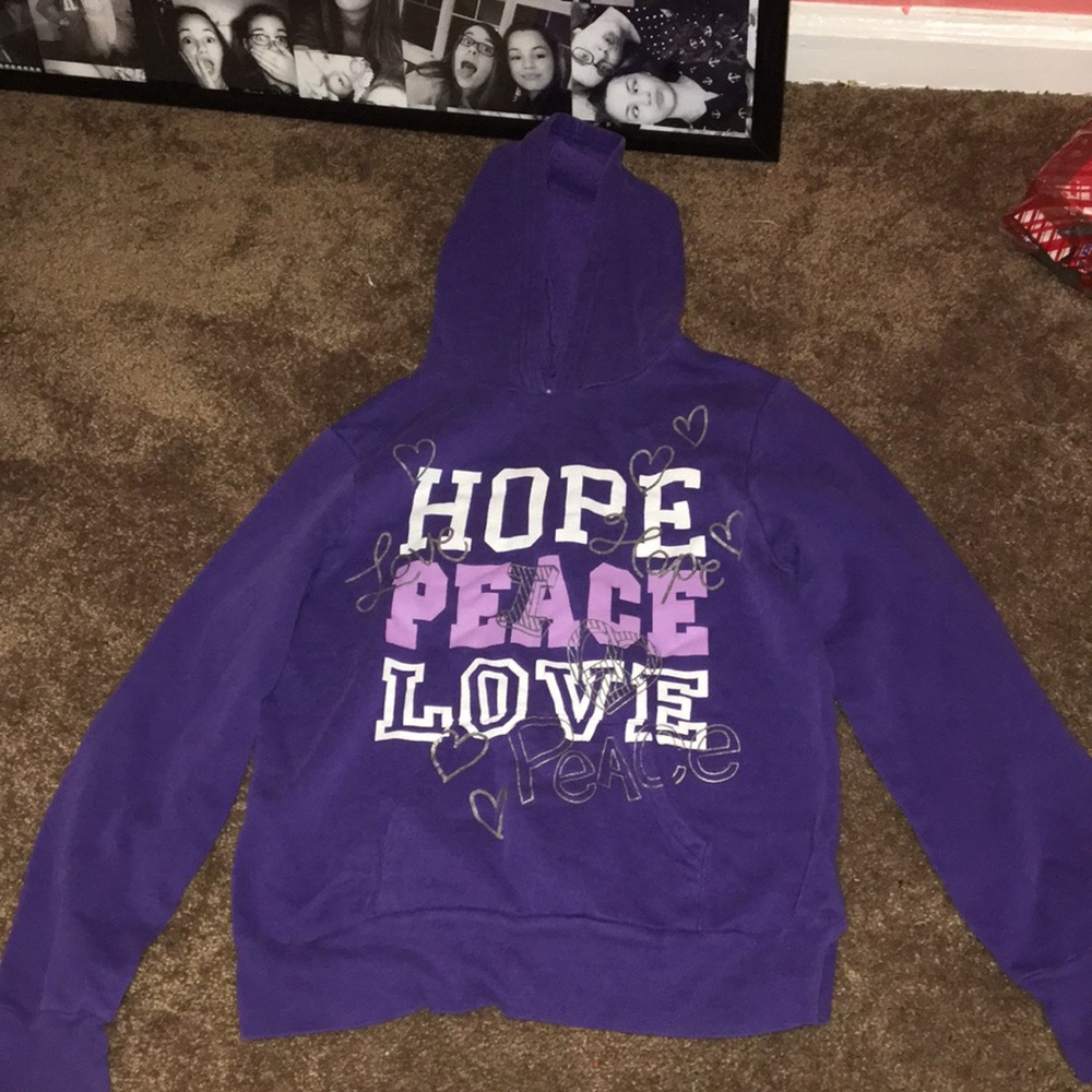 Purple sweatshirt
